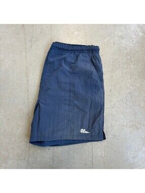 Vintage 90s No Fear Mini Embroidered Nylon Shorts Size 34